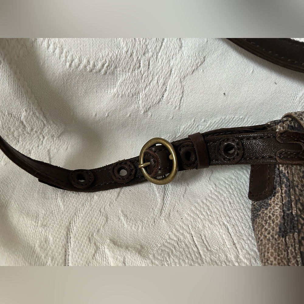 NWT: Lucky Brand Snakeskin Look Crossbody Bag - Picture 5 of 7